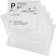 LabelMore 7.5" x 5.5" Clear Plastic Adhesive Packing List Mailing Shipping Label Pouch Return Label Documents Keeps Paper Safe While Shipping (200 Pack)…