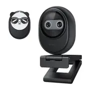 EMeet Piko Dual-Camera AI-Powered 4K Streaming Compact Webcam 4.3x5.6cm Black