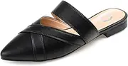 [Journee Collection] Womens Medium and Narrow Width Stasi Tru Comfort Foam Slip On Pointed Toe Mules Flats