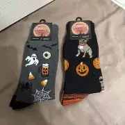 Davco Men’s Halloween 2-Pair Crew Socks. Sz 10-13. NWT!