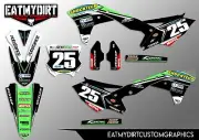 FOR KAWASAKI KXF 250 2017-19 SEMI CUSTOM GRAPHICS STICKERS MOTOCROSS DECALS MX