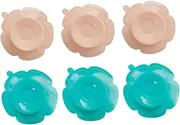 Toddmomy 6pcs Suction Pad Baby Plate Suction Mat Infant Plate Suction Mat Children Tableware Sucker Plate Bowl Suction Mat Baby Dish Suction Mat Toddler Cutlery Tray Silica Gel Double Sided