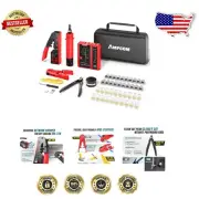 Complete RJ45/RJ11 Network Crimping Tool Set with Tester, Portable Bag Included