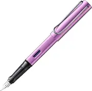 Lamy AL-star Lilac Fountain Pen - Fountain Pen with Ergonomic Grip & Polished Steel Nib in Line Width EF - Lightweight Aluminium Housing - Includes Ink Cartridge T 10 Blue - Right-Handed