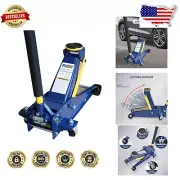 Quick-Lift 3 Ton Hydraulic Jack: Heavy-Duty Design with Rotating Rear Casters