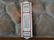 Advertisement Thermometer Pressed Metal In Door Out Door. Excellent Condition!