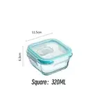 Glass Lunch Box Food Storage Container Meal Prep Bento Microwave Oven Safe BPA-F
