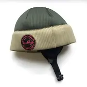 日本MOBBY'S-BEANIE(新款) 墨綠棕 2mm/頭部保暖/秀髮不拉扯