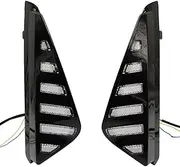 2Pcs Car LED Daytime Running Light Fog Lamp Cover DRL Dynamic Turn Signal Light for Nissan Sentra Sylphy 2023 2024