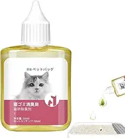 Cat Deodorizer for Litter Box - Effective Odor Eliminator Liquid for Litter Box - Safe Odor Stain Remover Cat Litter Deodorizer Smell Removal for Small Area Dogs, Cats and Pet Mat