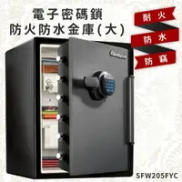 在飛比找樂天市場購物網優惠-【金庫王】電子密碼鎖防火防水金庫(大)SFW205FYC 保