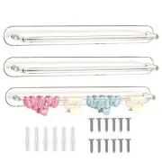 Wall Hair Clip Organizer 3X Hangable Headband Storage Display Bathroom
