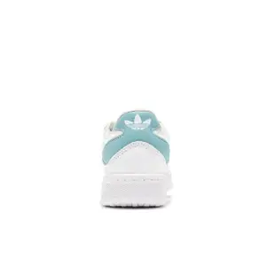 【adidas 愛迪達】休閒鞋 Courtic 男鞋 白 藍 低筒 皮革 復古 小白鞋 愛迪達(GZ0777)