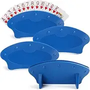Playing Card Holder for Kids Seniors, Plastic Hands Free Cards Holders for Canasta, Poker Parties, Family Card Game Nights