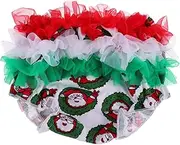 [FOYTOKI] Baby Lace Shorts Baby Underwear Toddler Training Pants Bloomers for Baby Girls Santa Diapers Toddler Girls Training Pants Christmas Diaper Cover Baby Ruffle Diaper Cover Printing