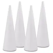 2 Pack Foam Cones 4x13.5 Inch Tree Polystyrene Cone 4x13.5 Inch for Christmas...