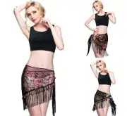 Women Belly Dance Hip Scarf Belt with Sequins Tassel Embroidered Egyptian Style