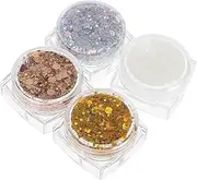 Direct Apply Hair Glitter Gel Set Mermaid Sequins Makeup Face Paint Glitter for Boys and Girls Festival Party