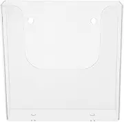 Operitacx Wall-Mounted Document Organizer Transparent File Holder for Office Stylish File Rack for Pamphlets Magazines and Documents Plastic Design Efficient Office Organization