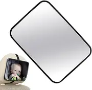 Car Rear Seat Mirror - Universal Baby Mirror, 360° Rotation, Shatterproof Design, Adjustable Reversing Monitoring, Easy Installation of Rear Seat Accessories for All Car Types, Ensures the Si