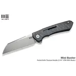 【ANGEL 精品館 】WE KNIFE MINI BUSTER 虎斑紋燒鈦柄折刀CPM 20CV鋼 2003C