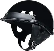 Half Motorcycle Helmets Open Face Sun Visor Quick Release Buckle ECE Approved Cruiser Pilot Helmets for Adults Men Women