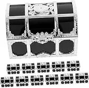 OFFIGAM Pirate Treasure Chest for Boys and Girls 12pcs Mini Treasure Boxes Party Favor Boxes for Boys Girls