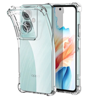 For OPPO A79 A78 5G A38 A18 A17 Case Shockproof TPU Gel Rubber Soft Clear Cover
