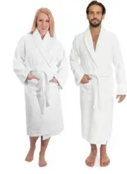 Classic Turkish Towels CTT - Luxury 100% Turkish Cotton Terry Cloth Bath Robe