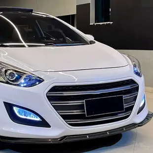 HYUNDAI 現代 I30 MK2 MK2.5 2012-2017 擾流板唇的汽車前保險槓分離器下巴唇擾流板擴散器護罩