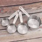 Stainless Steel Measuring Cups Spoons Set Kitchen Baking Tools for Home Milk Tea Shop