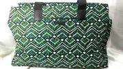 Vera Bradley's TRIPLE COMPARTMENT TRAVEL BAG in RAIN FOREST Pattern, Luggage NWT