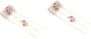 2 pcs Embroidery Lace Trim for DIY Hair Accessories Handmade Headdress Material for Weddings Parties and Crafts Lightweight Skin Friendly Design