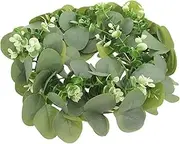 HIAKDOFT Artificial Garland Year Door Hangers Welcome Wreaths Tree Decor Seasonal Hanging Wall Foliage Home Vines Front Headstone Ornaments Party Wreath Plastic