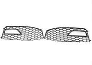 Fog Light Lamp Cover Grill Compatible With Audi A4 B8.5 S-Line S4 2012 2013 2014 2015 Honeycomb Mesh Front Bumper Grille RS4 Style 8K0807681(Honeycomb B-Black)