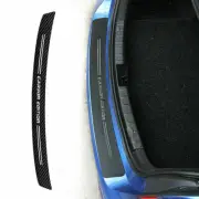 1x Black Sticker Rear Bumper Guard Sill Plate Trunk Protector Cover For Auto Car (for: Ford)