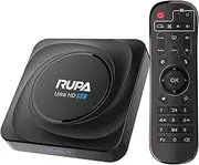 RUPA Android TV Box 11.0, Smart TV Box 4GB RAM 32GB ROM RK3566 Quad-Core CPU Support HD 3D 8K 2.4G/5Ghz WiFi BT 4.0 USB 3.0 LAN 1000M Set Top TV Box