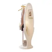 Full Length Floor Mirror with Hanger/Body Mirror/Large Mirror/White