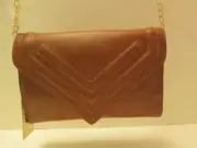 Mud Pie Tan Crossbody Envelope Style Purse, NWT
