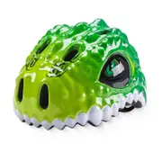 Kids Toddler Bike Helmet Adjustable Dinosaur Helmet Breathable Skating Helmet for Boys and Girls green
