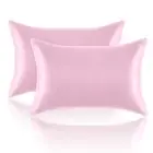 Satin Pillowcases Standard Set of 2 - Silk Soft Pillow Cases for Hair and Ski...