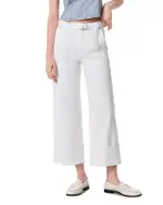 rag & bone Andi High Rise Wide Leg Ankle Jeans in Optic White