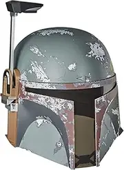 [STAR WARS] Boba Fett Electronic Helmet - Grey, Full-Scale, Unisex - Includes Helmet and Instructions - Requires 3 AA and 1 AAA Batteries - Age Range: Big Kid, Little Youth
