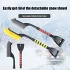 Detachable Snow Shovel Brush Wash Defroster Window Cleaning Tool Auto