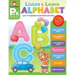 LISTEN AND LEARN: ALPHABET, GRADE PREK WORKBOOK/EVAN-MOOR CORPORATION【禮筑外文書店】