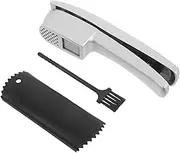 IMIKEYA 1Set Garlic Press Mincer with Peeler Brush Efficient Garlic Slicing Tool for Easy Skin Removal Versatile Kitchen Gadget for Meal Preparation