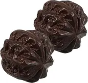 2pcs Walnut Hand Exercise Massage Balls for Seniors Portable Fitness Handballs for Grip Training Muscle Relaxation Hand Strength Enhancement