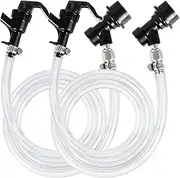Hilangsan Ball Lock Picnic Tap Faucet Ball Lock Beer Line Assembly 3ft Beer Line Liquid Ball Lock Disconnect for Corny Ball Lock Keg Dispensing Beer No Leak