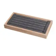 Bamboo Ring Display Tray For Selling, Ring Holder Stand For Show,Earring Stud...