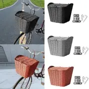 Bike Storage Basket with Lid Handlebar Bike Basket for Mountain Bikes Food